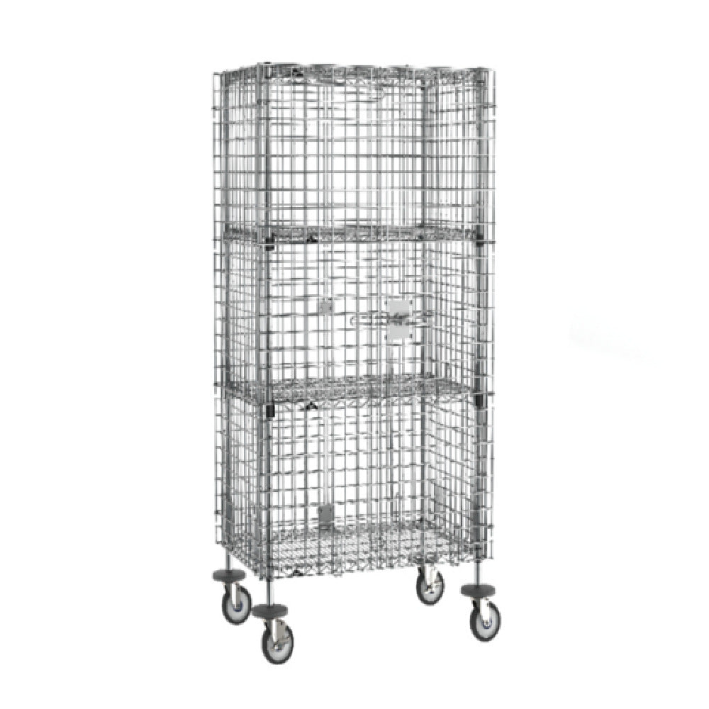Metro SEC53EC-2EZ - Super Erecta® Security Unit, Mobile, Chrome Plated Finish
