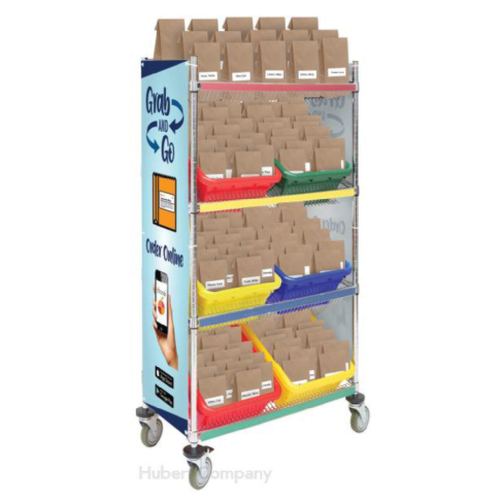 Hubert 16691 - Panel, "Grab And Go Order Online", 59-1/2" X 1/8" X 16"