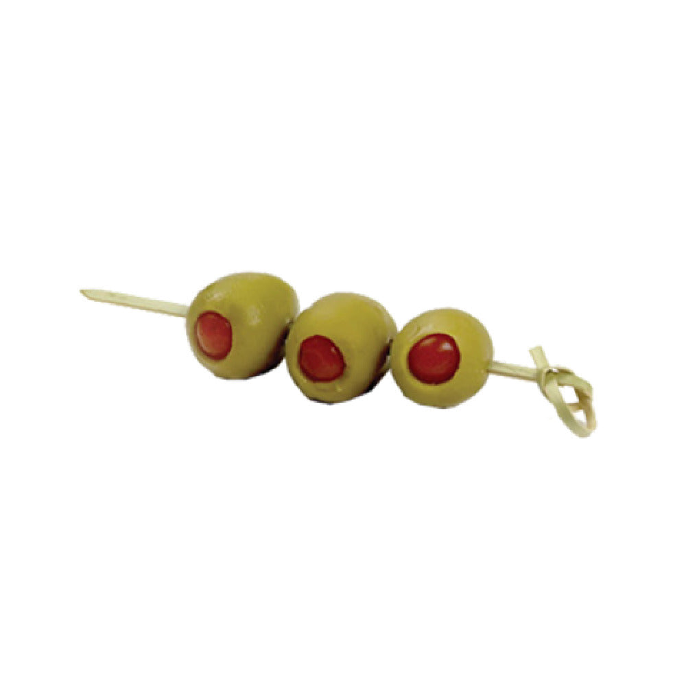 FOH AST001NAB83 Servewise® Disposable Knotted Picks 4-1/2" Bamboo