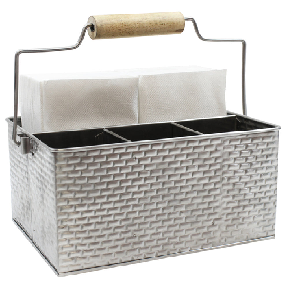 Tablecraft GPSSCADDY Brickhouse Collection™ Flatware Caddy 10-3/4" X 8-1/2" X 4-3/4"