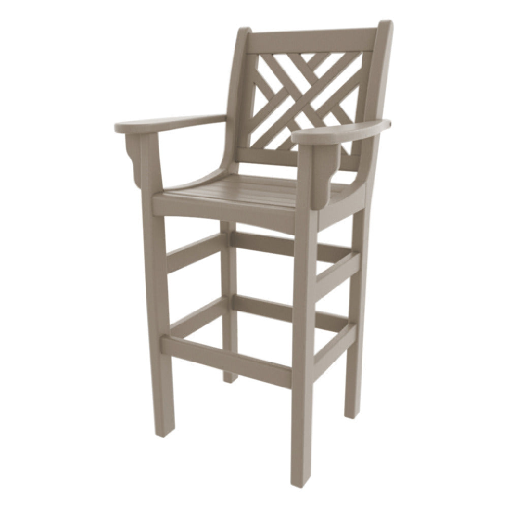 Plantation Prestige 3250320-01 STD - Chippendale Barstoool With Arms Standard Finish