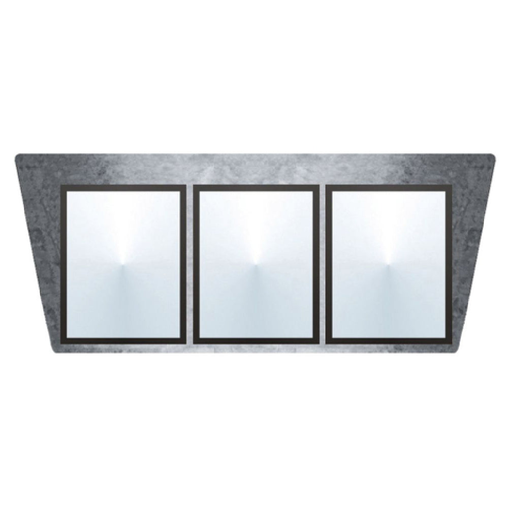 Hubert 74394 - Menu Board, 3-pocket, Wall-mount