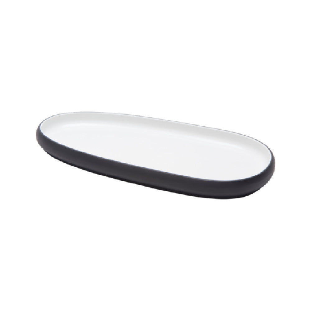 GET 21380-TOH/BK - Cheforward Hatch Platter, 11.6"L X 5.6"W X 1"H, Oblong