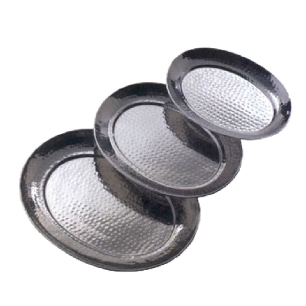 American Metalcraft HMOST1317 Serving Tray Oval 17-1/4"L X 13-1/4"W X 1-1/8"H