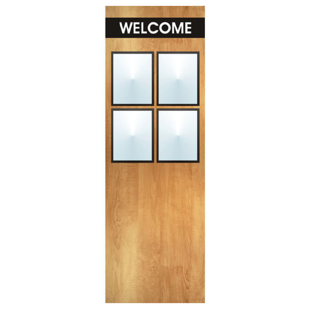 Hubert 47685 - Menu Board, 8-pocket, Floor Stand