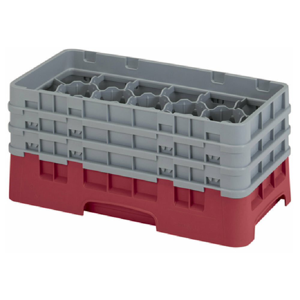 Cambro 17HS638416 Camrack® Glass Rack With (3) Soft Gray Extenders Half Size