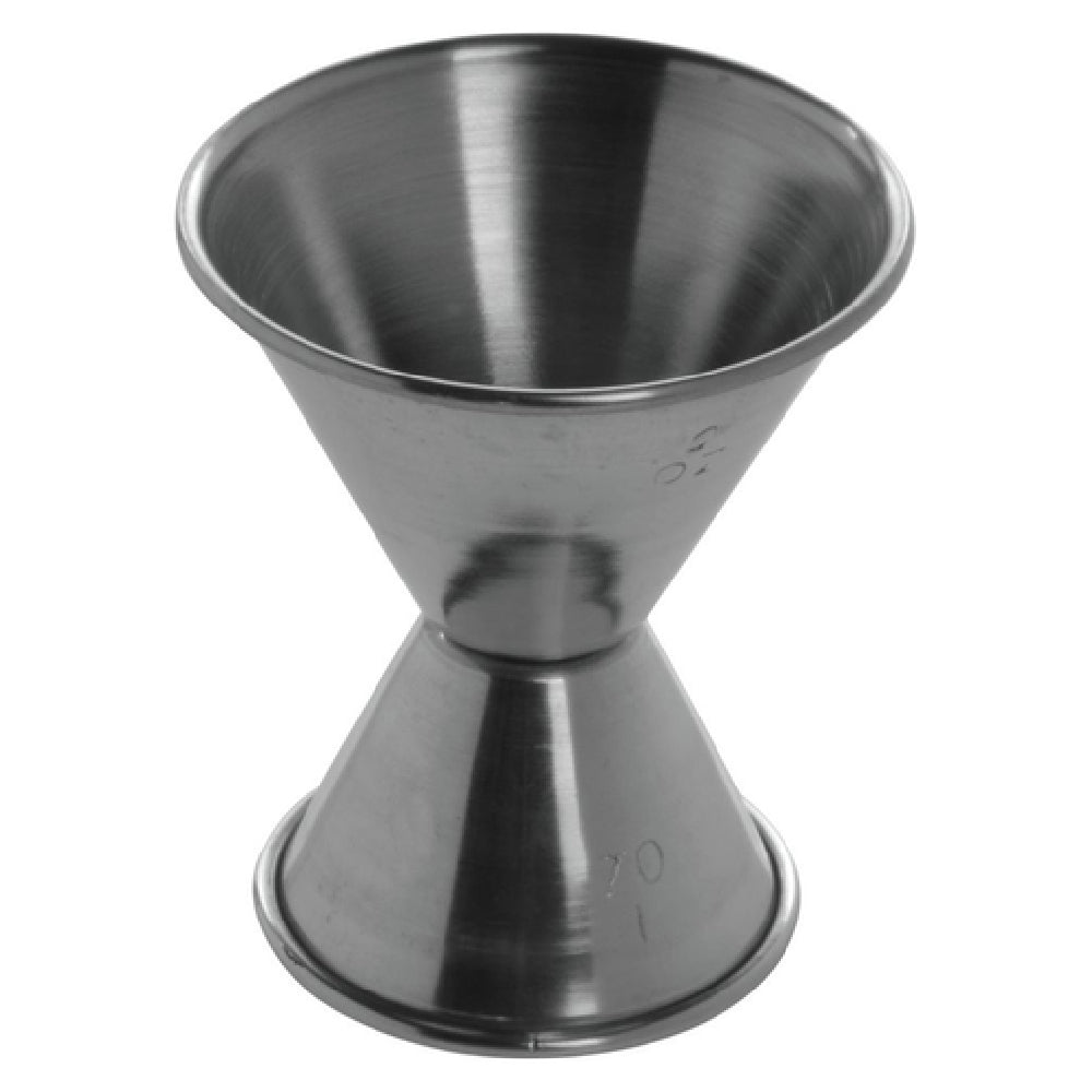 Hubert 12530 - Jigger, 2 & 1 Oz., 2-sided