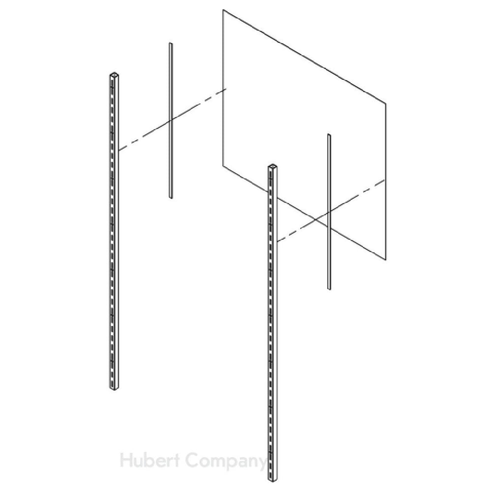 Hubert 57934 - Shield, 36"L X 30"H, Rectangular