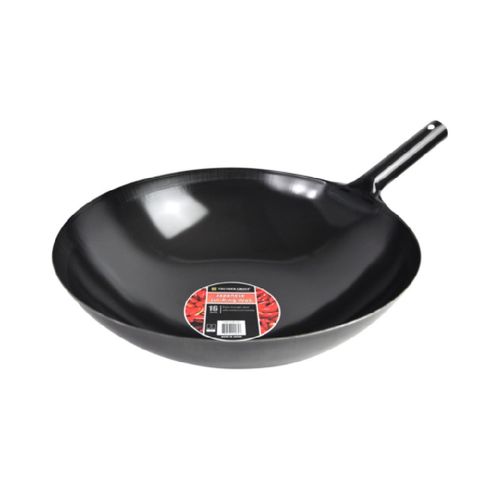 Thunder Group IRJWC302 Japanese Jin-Ping Wok 16" Dia. 4-3/4" Deep