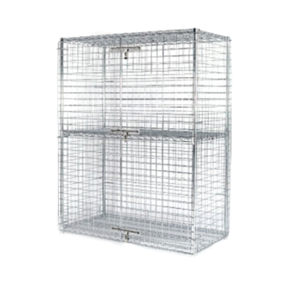 Klinger's Trading SECURITYCAGE-2436 Security Unit 36"W X 24"D X 63"H Includes (2) Wire Shelves