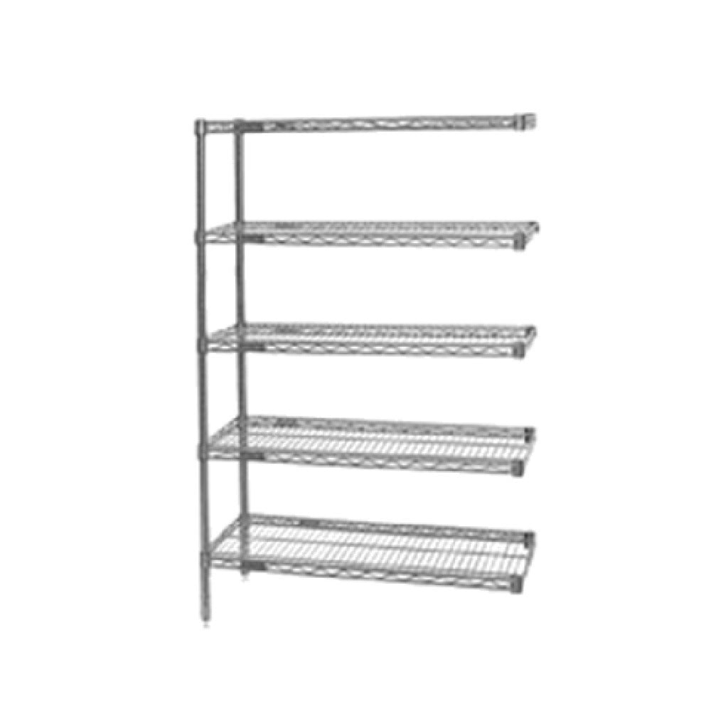 Eagle A5-86-2148S Add-On Shelving Unit 5-tier 48"W X 21"D X 86"H
