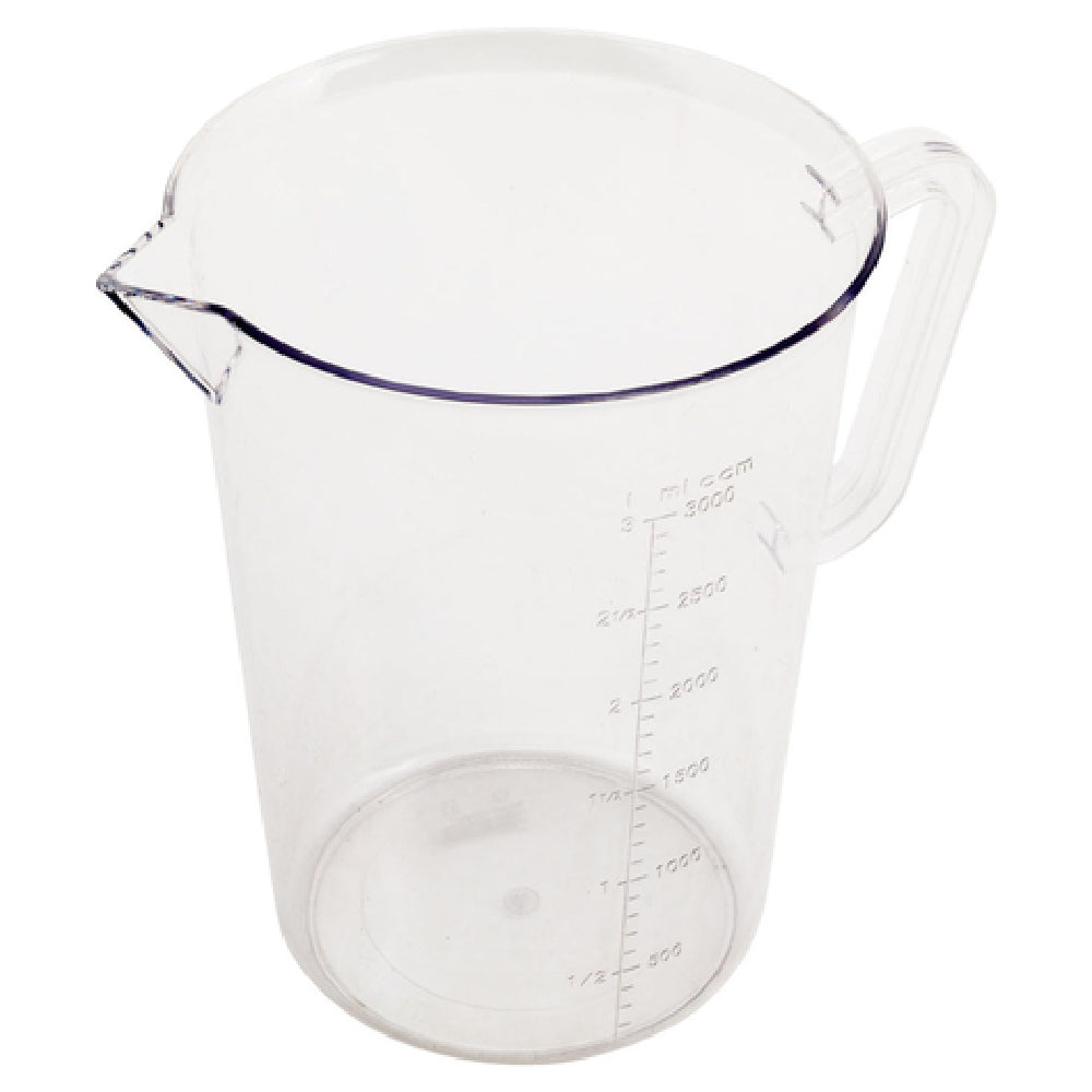 Alegacy Foodservice Products PCML30 E™ Economy Measuring Cup 3 Qt. With Handle & Spout