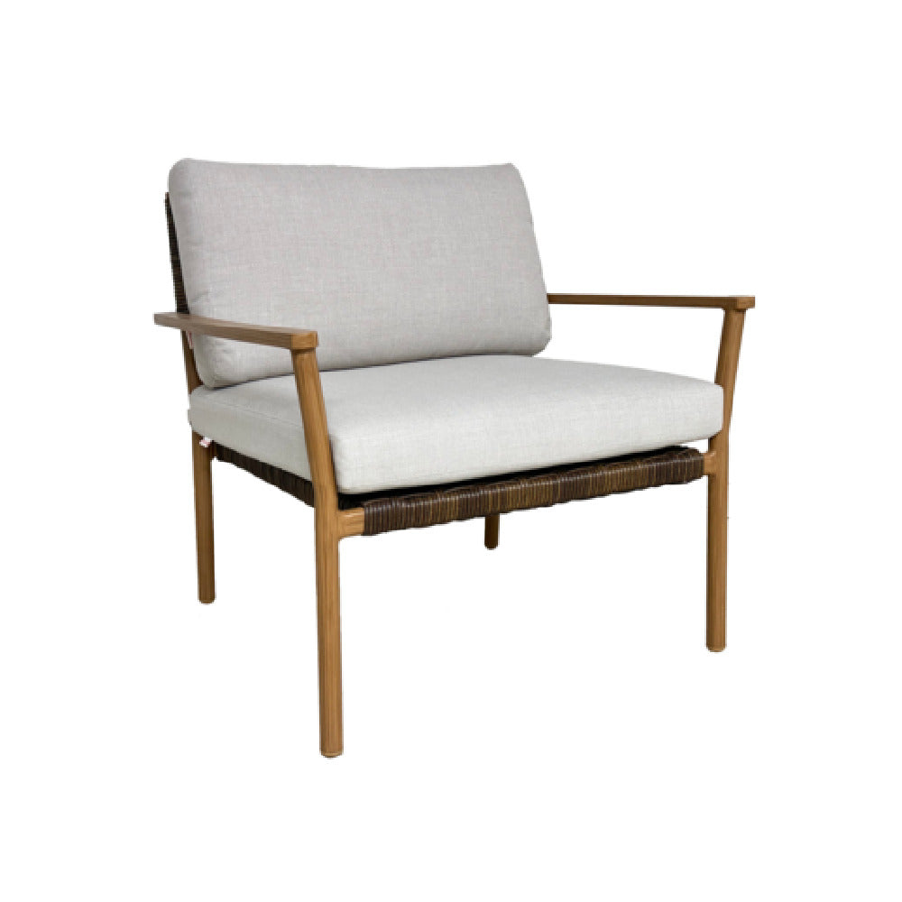 Plantation Prestige 8260600-0248145 - Bali Lounge Chair, 31-1/2"W X 32"D X 31"H, With Sunbrella® Remix Silk 48145