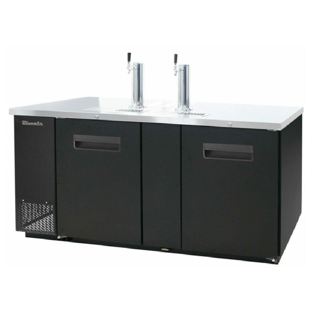 Blue Air BDD69-3B-HC - Keg Cooler, 69-3/8"W, Side-mounted Self-contained Refrigeration