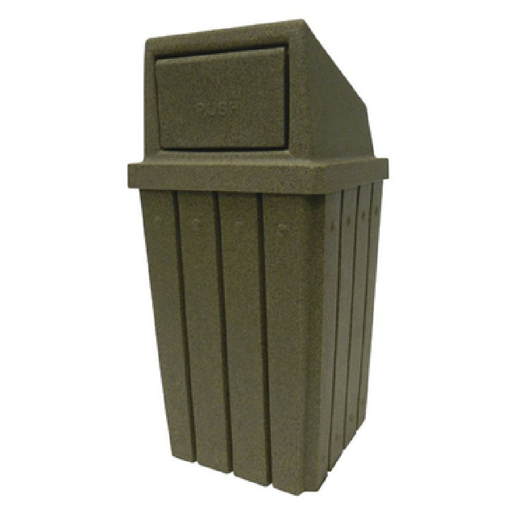 Hubert 14406 - Trash Receptacle, 32 Gallon, 18-1/4" X 18-1/4" X 29"H
