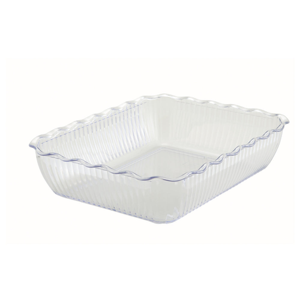Winco CRK-13C Deli Crock 13" X 10" X 3" Rectangular