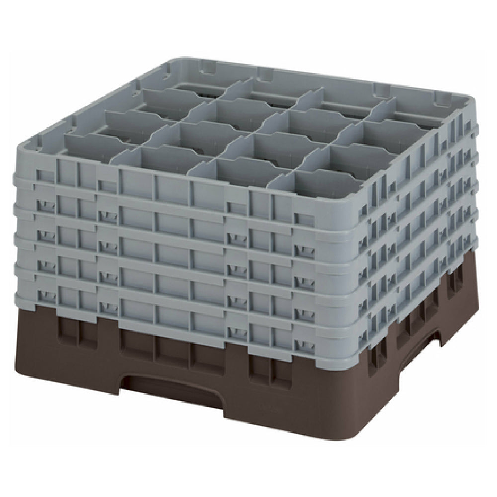 Cambro 16S1058167 Camrack® Glass Rack With (5) Soft Gray Extenders Full Size