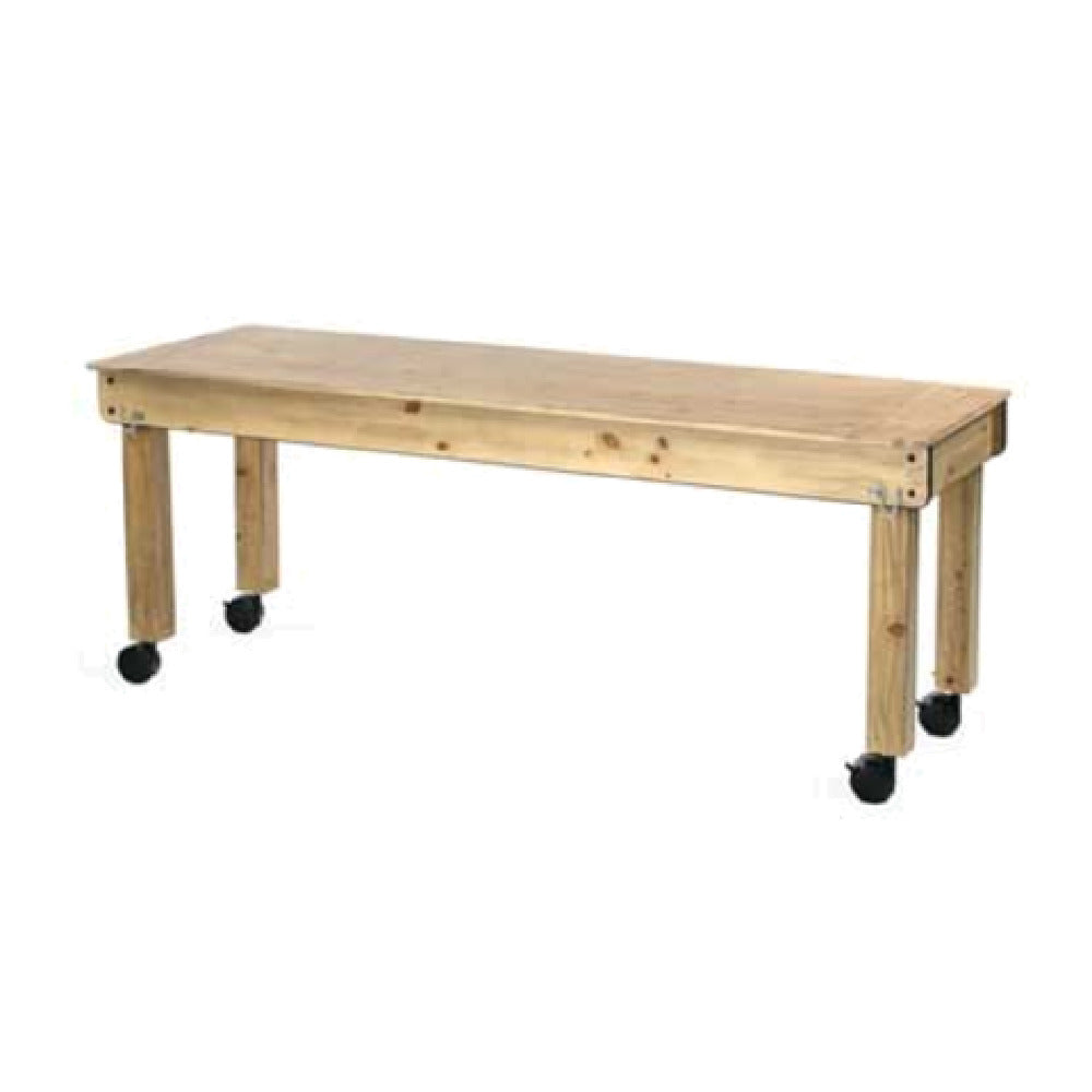 Forbes Industries 7010-KP Deluxe Catering Table 7-ft. L Solid Wood Construction