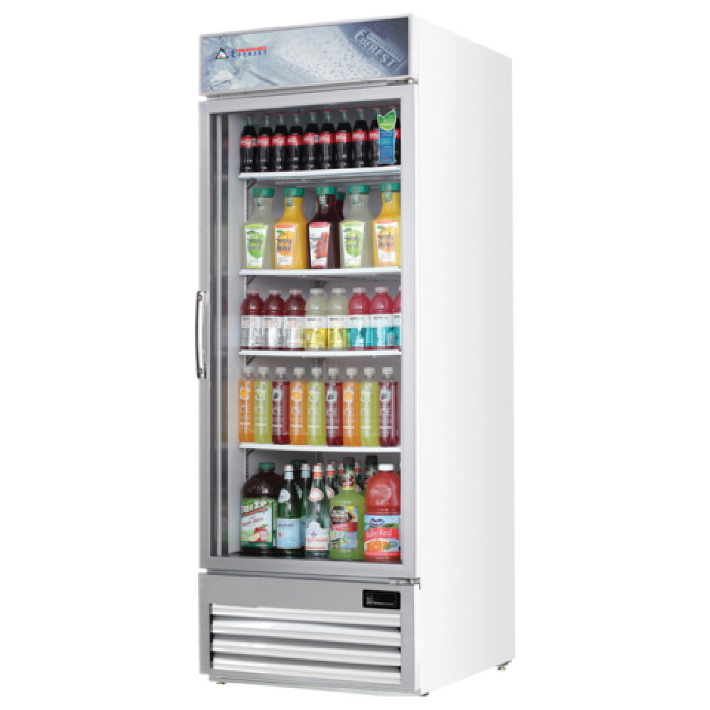 Everest Refrigeration EMGR24U Reach-In Glass Door Merchandiser Refrigerator One-section