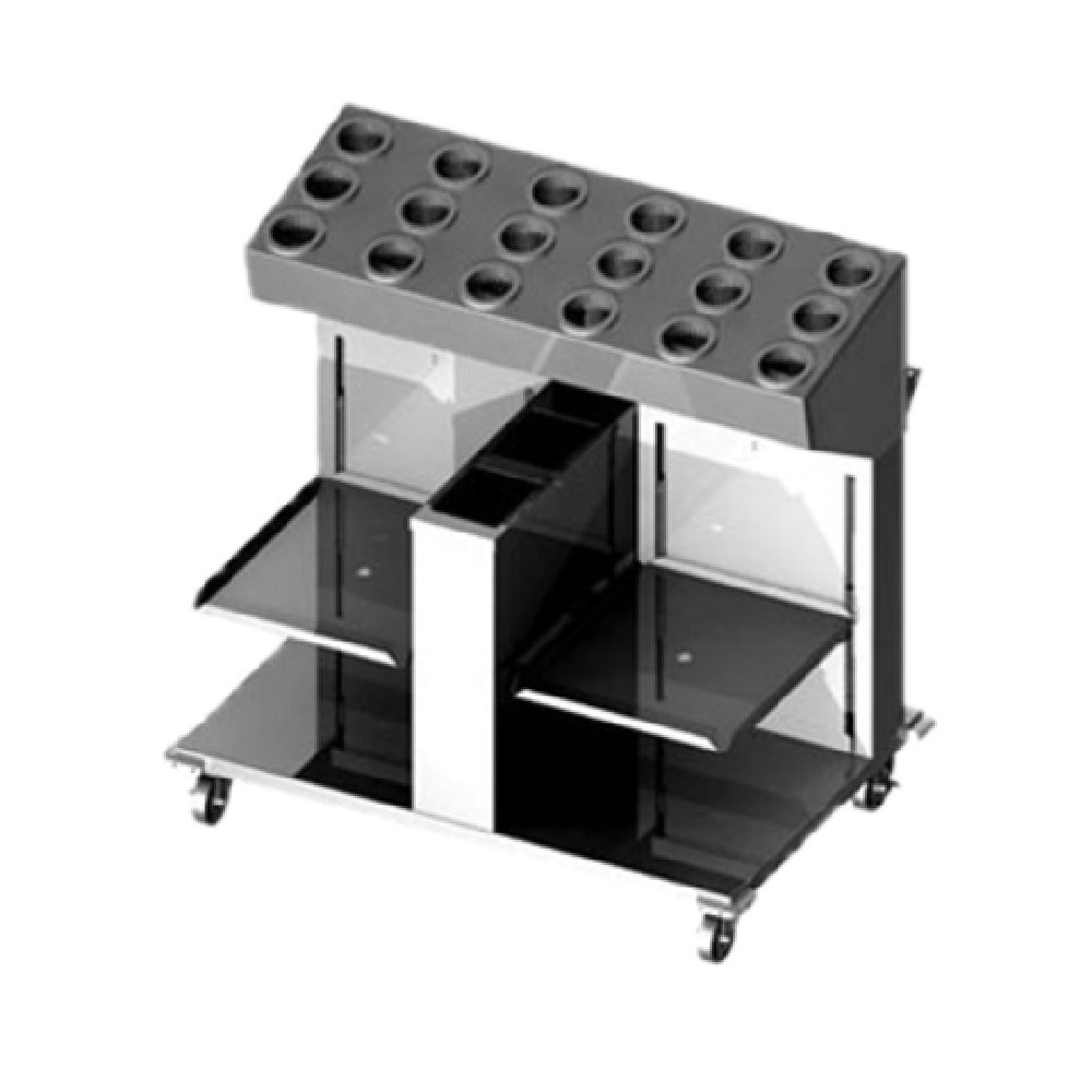 Piper Products 2ATCA-SN - Tray, Silverware & Napkin Dispenser, Cantilever Style