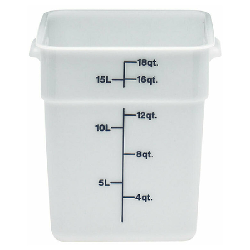 Cambro 18SFSP148 CamSquare® Food Container 18 Qt. 11-1/4"L X 12-1/4"W X 12-5/8"H