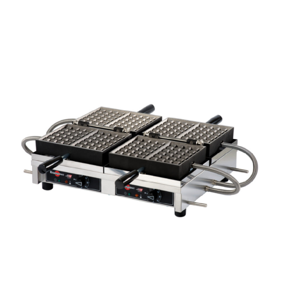 Eurodib WECCBBAT Krampouz Waffle Maker Double 4x6 Brussels