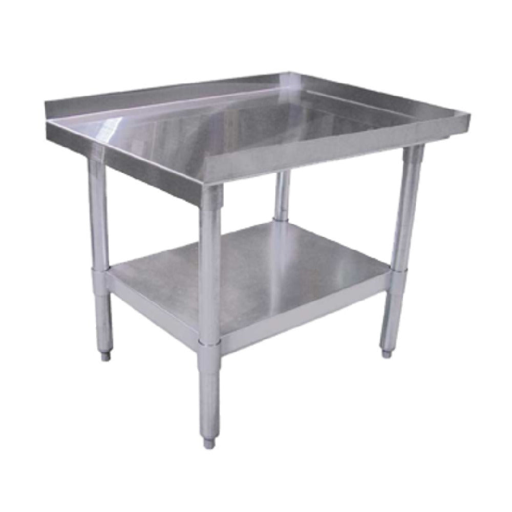 Omcan 22059 (22059) Equipment Stand 36"W X 30"D X 24"H 18/403 Stainless Steel Top With Upturn On Sides & Rear