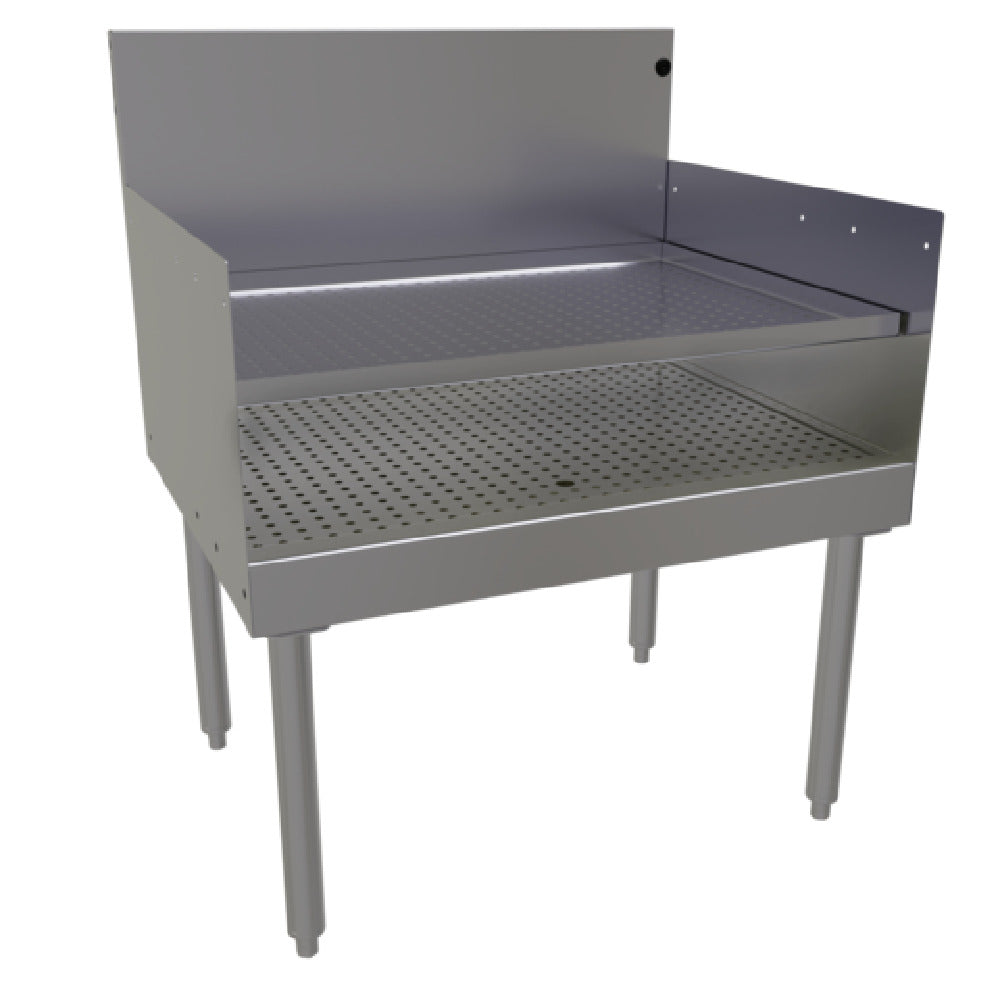 Glastender RDBB-30 Recessed Drainboard Free Standing 30"W X 24"D (depth To Match 24" Deep Units Without Speed Rail)