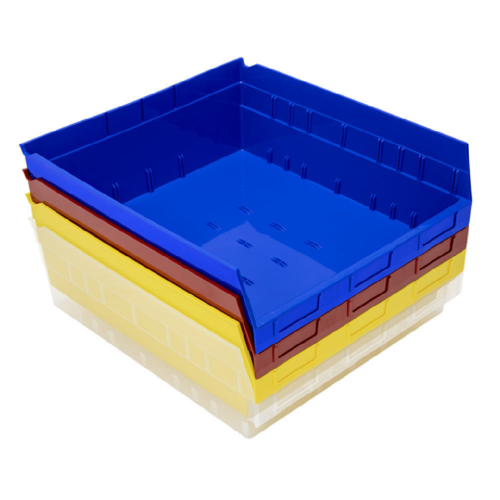 Quantum QSB222CS_YELLOW - Economy Shelf Bin, Nesting, 16-1/2"W X 17-7/8"L X 6"H