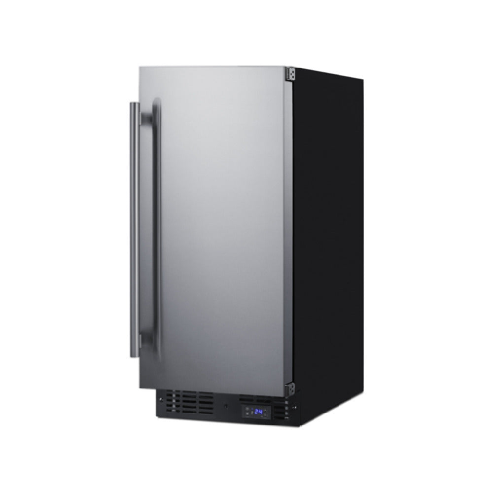Summit SCFF1533BSS Undercounter All-Freezer Built-in Or Freestanding 14.75"W X 22.75"D X 34"H