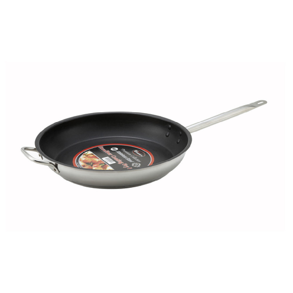 Winco SSFP-14NS Premium Fry Pan 14-1/4 Dia. X 2-1/2" Deep Round