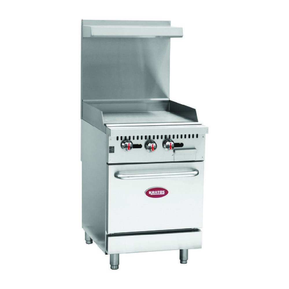 Hubert 182798 - Kratos 24" Range, Natural Gas, 24" Griddle