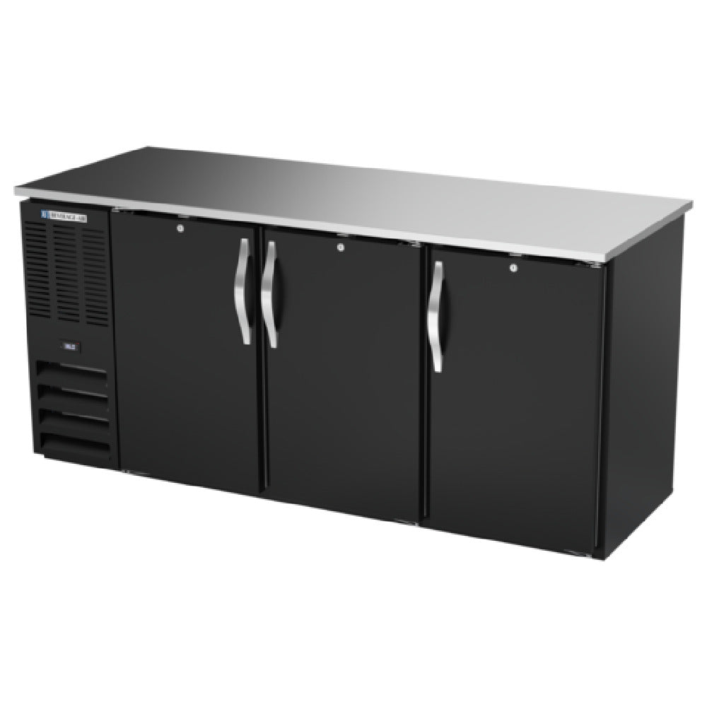 Beverage Air BBN72HC-PT-B - Refrigerated Back Bar Pass-Thru Storage Cabinet, Three-section