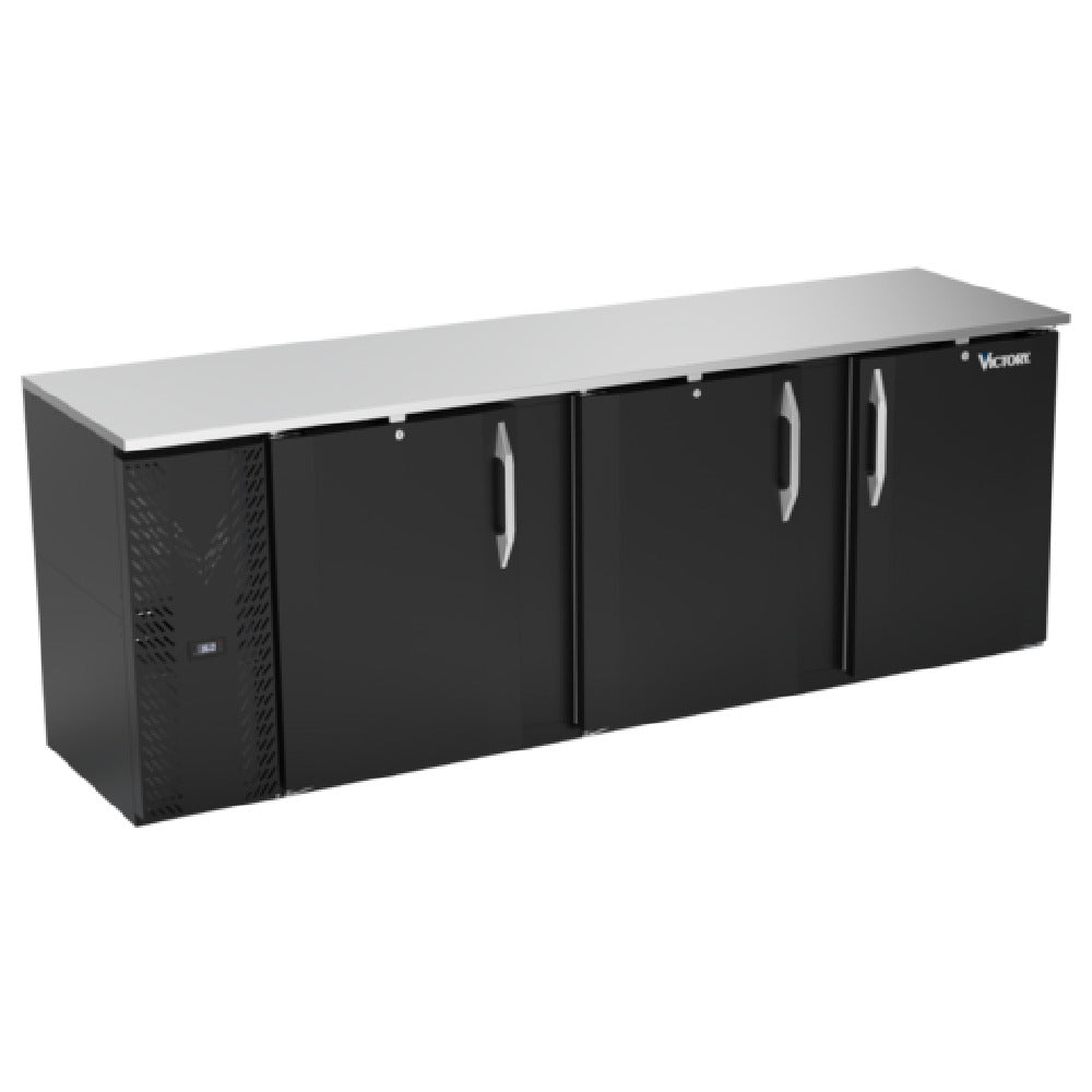 Victory VBBN94HC-F-B - Back Bar Refrigerator, Food Rated, Three-section