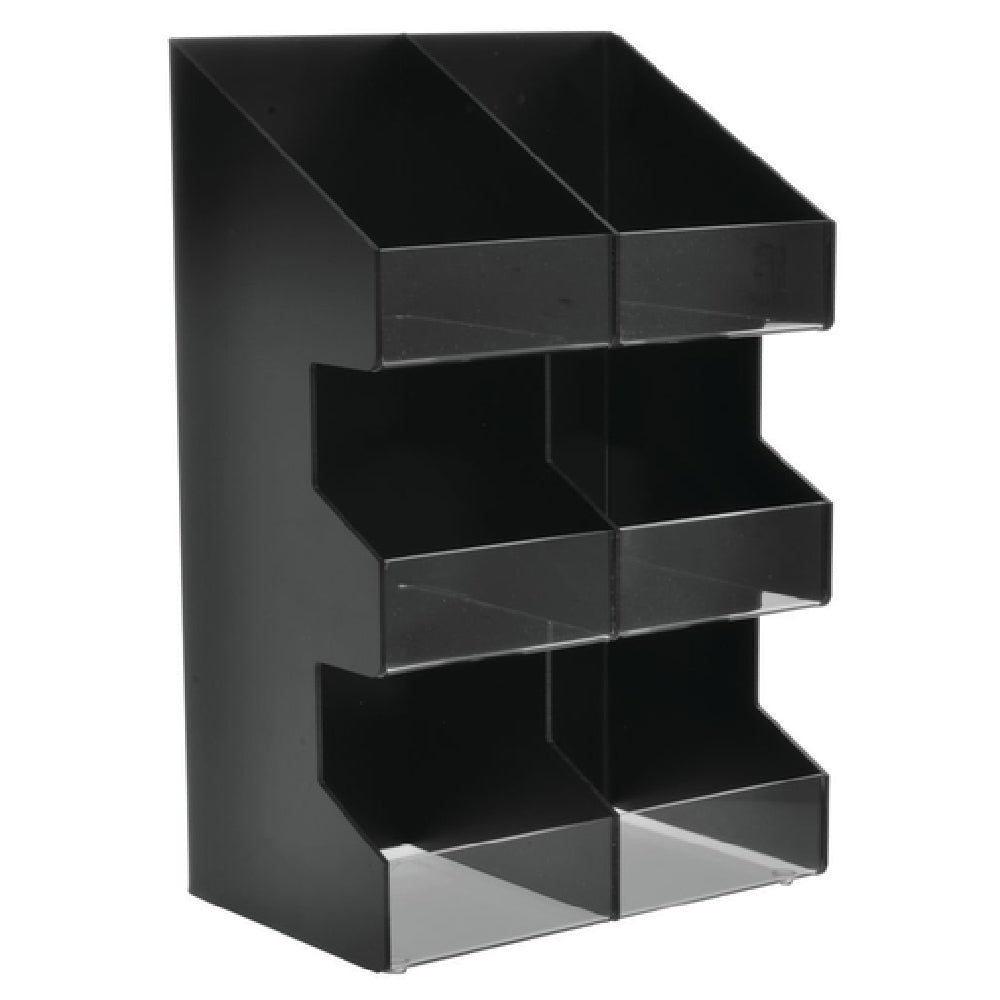 Hubert 28199 - Cup & Lid Organizer, 6-compartment, 10-1/2" X 6-1/2" X 15-3/4"H Overall