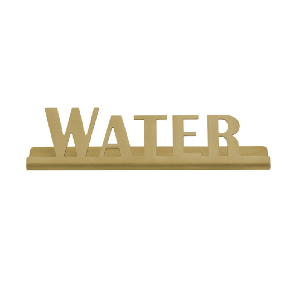 Service Ideas 1C-ST-WATER-SIGN-VG Table Sign "Water" 1"H X 4-1/2"W