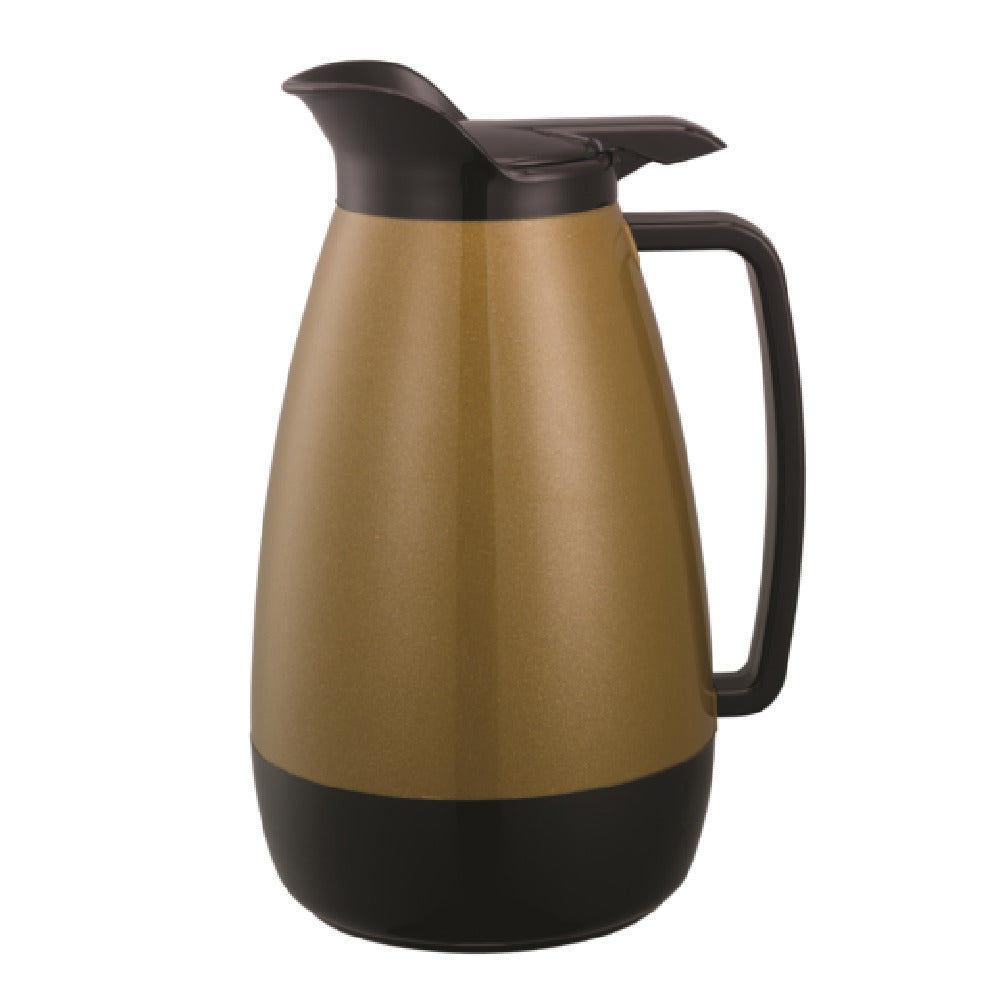Service Ideas TS411KB Service Ideas Thermo-Serv® Server Foam Insulated 2 Liter Gold & Black