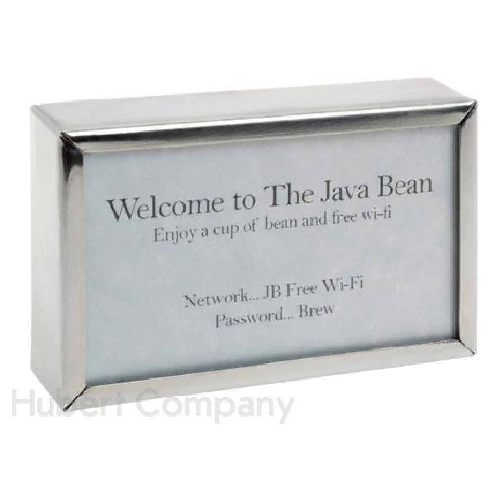 Hubert 96170 - Sign Holder, 4-1/4"L X 2-1/2"H, Block Style