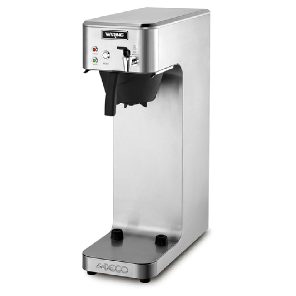 Waring WCM70PAP - Café Deco™ Airpot Coffee Brewer, Brews 4 Gallons Per Hour, Fits Large 64 Oz. Glass Decanters (not Included)