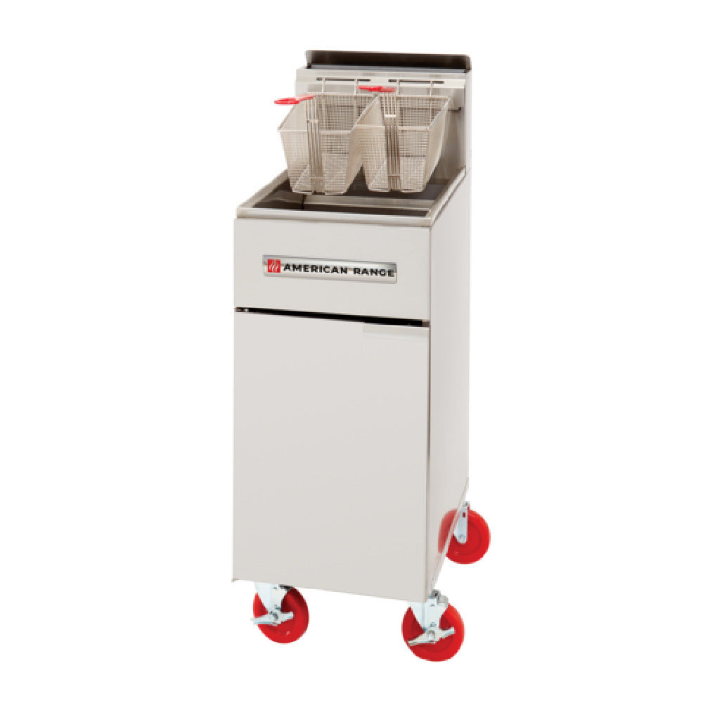 American Range AF-35/50_NAT - Gas Tube Fryer, Floor Model, 50 Lb. Capacity Fryer