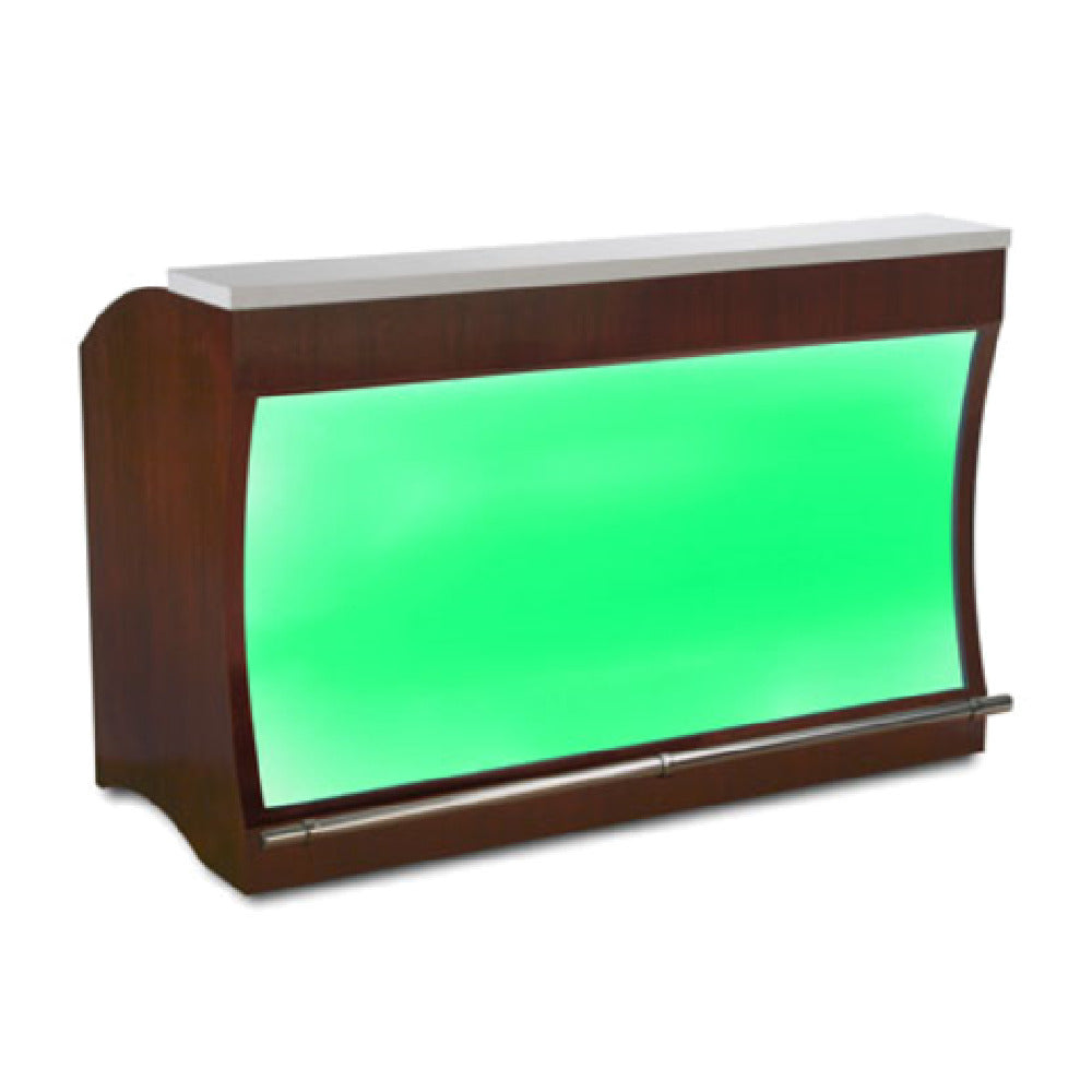 Forbes Industries 5773-6-ACRYLIC Luxe Series Mobile Bar 33-1/2"W X 70"L X 47"H