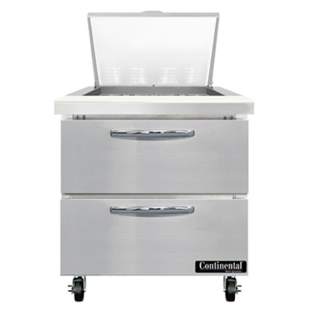 Continental Refrigerator SW32N12M-D Mighty Top Sandwich Unit 32"W 9.0 Cu Ft Capacity