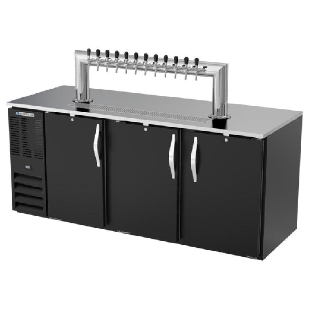 Beverage Air DD94HC-1-B-12T - Draft Beer Cooler, 95"W, 29"D