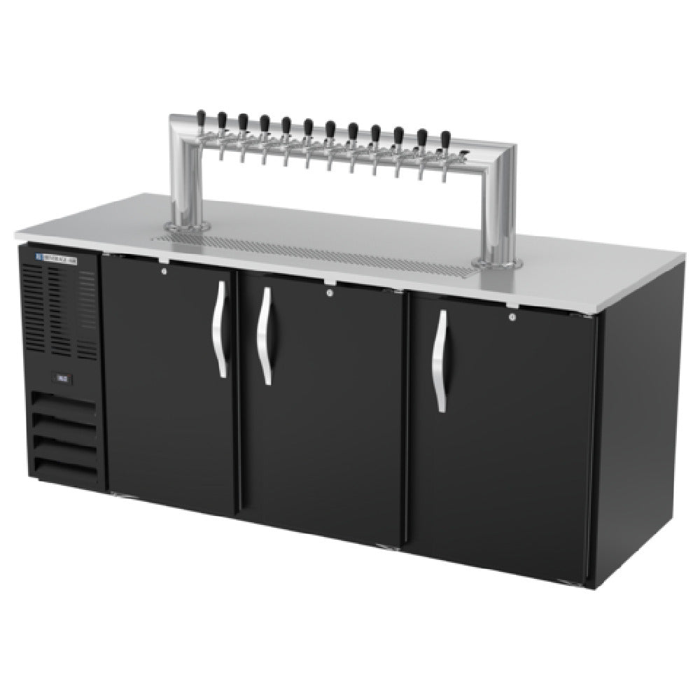 Beverage Air DD78HC-B-12T - Direct Draw Dispenser, 78"W X 30-3/8"D X 49-7/8"H, 33.59 Cu. Ft.