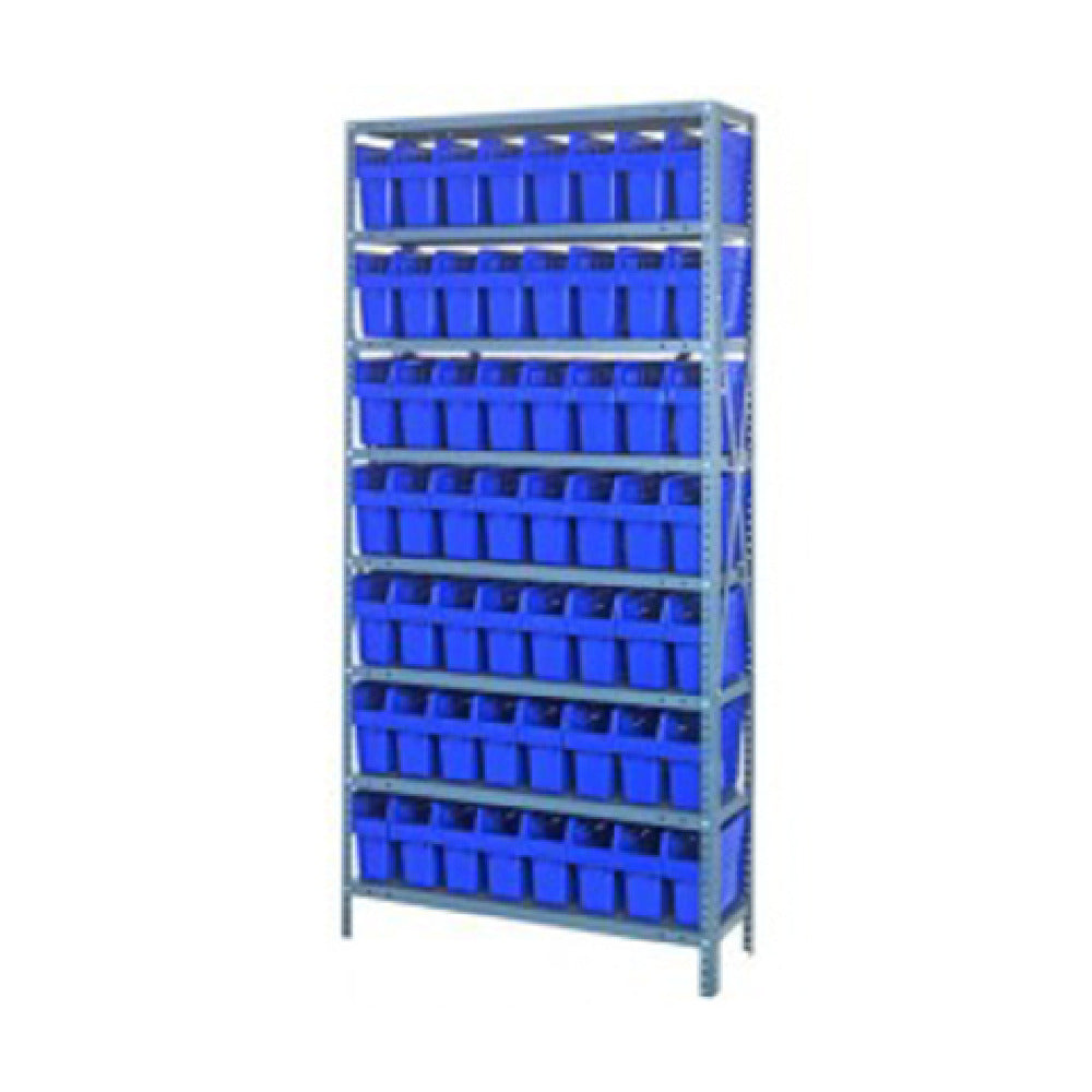 Quantum 1275-SB801_RED - Shelving Unit, 12"D X 36"L X 75"H, Heavy Duty