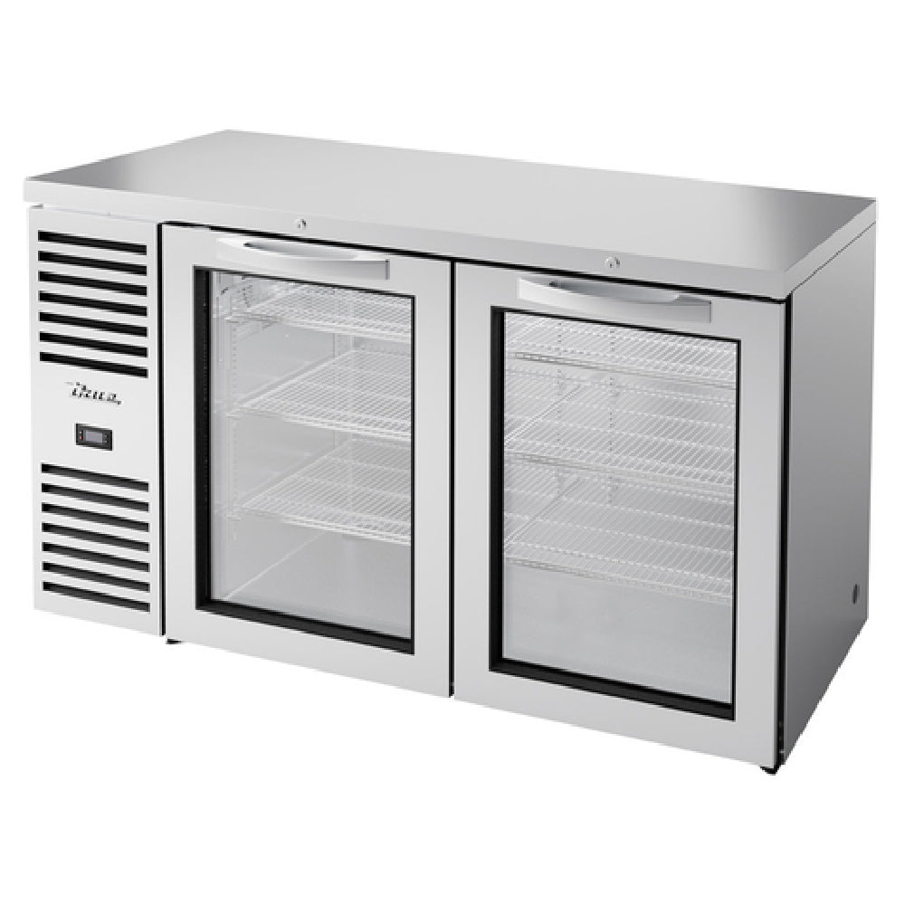 True Refrigeration TBR60-RISZ1-L-S-GG-1 Refrigerated Back Bar Cooler Two-section
