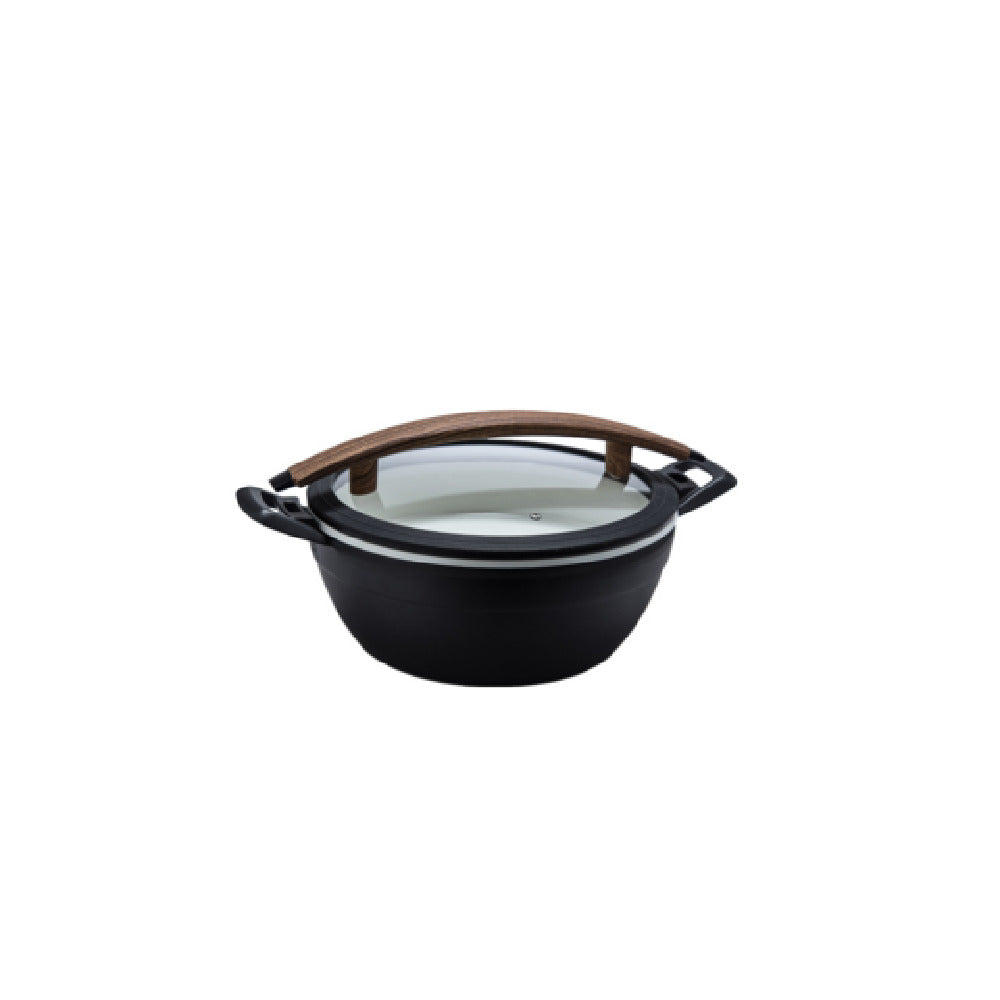 FOH BCH020BKU18 Smart Buffet Ware® Artisan Chafer 4.8 Qt. Round With Wood