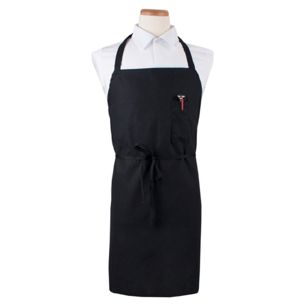 John Ritzenthaler Company CLBIABK-1 Chef Revival® Bib Apron 32" X 32-1/2" Long 11-1/2" Neckline
