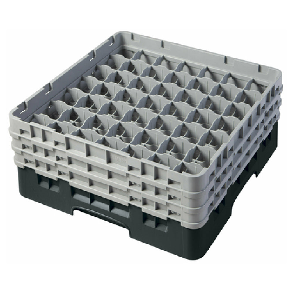 Cambro 49S638110 Camrack® Glass Rack With (3) Soft Gray Extenders Full Size