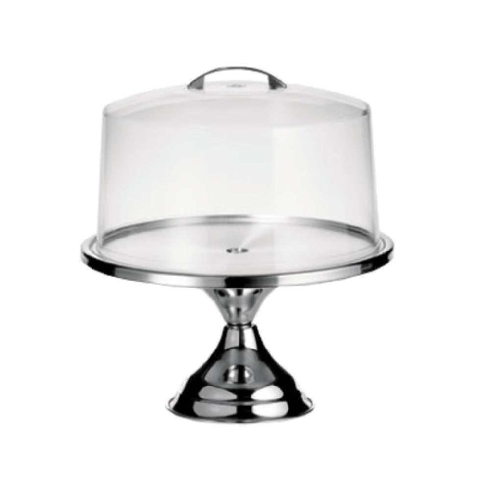 TableCraft Products 821422 - Cake Stand/Cover Set, 12-3/4" Dia. X 13-3/4"H OAL, Metal Handle
